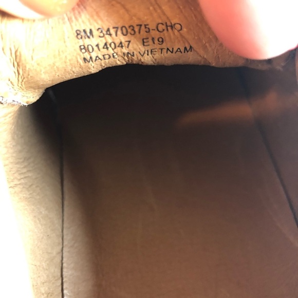 Frye Ivy Gore Chocolate Brown leather Slip On Sneaker shoe size 8 - Picture 5 of 9